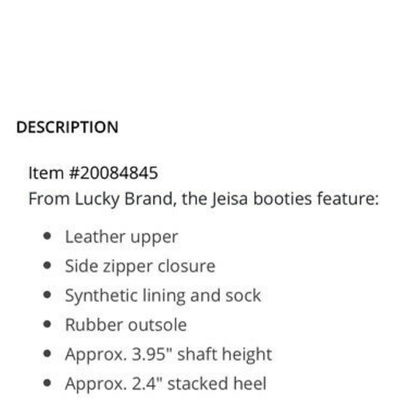 NEW Lucky Brand Jeisa boots block heels shoes Suede - Picture 2 of 10